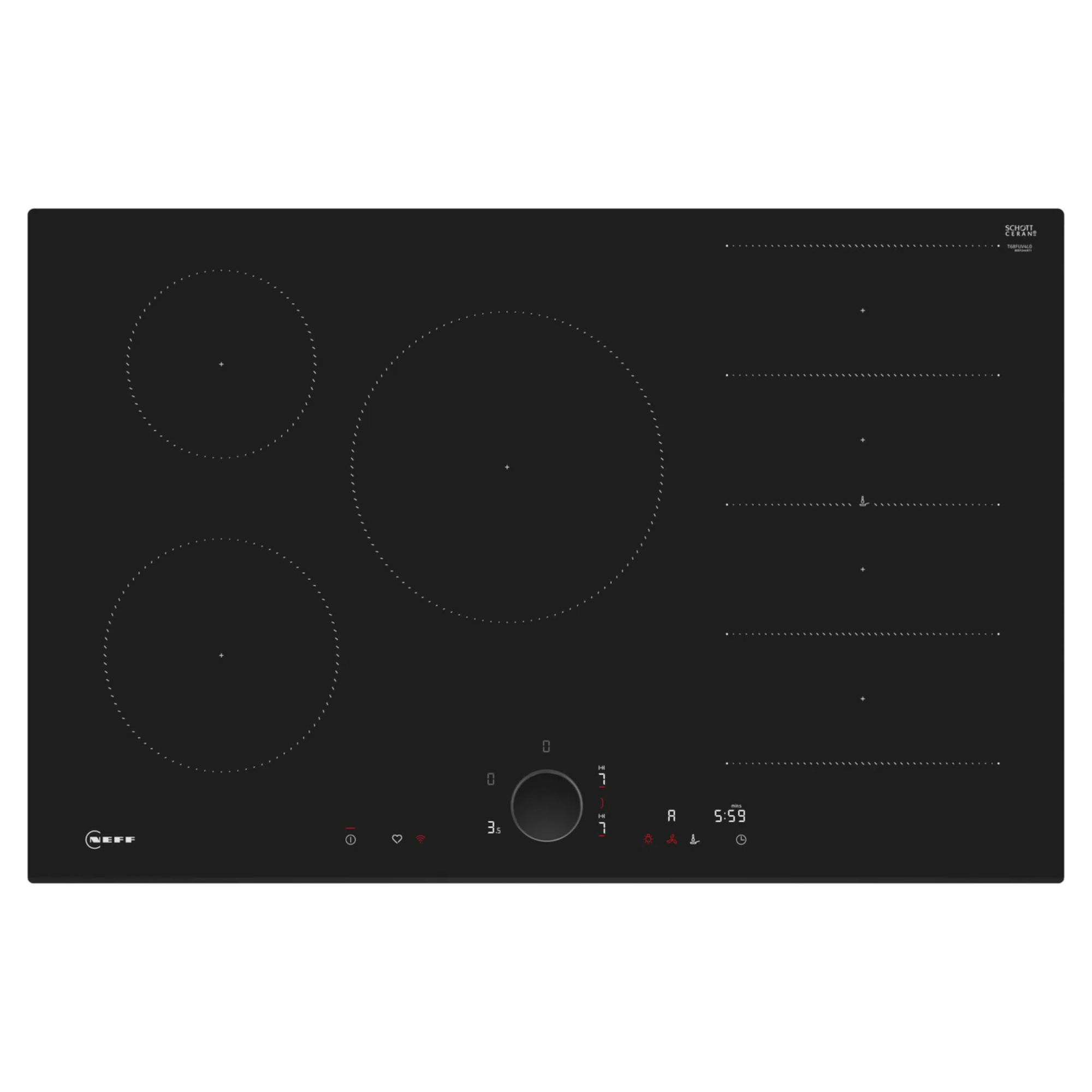 Neff T68FUV4L0 800mm 4 Burner Inudction Hob Hughes